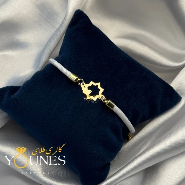 دستبند کبوتر هنری لیزری طلا